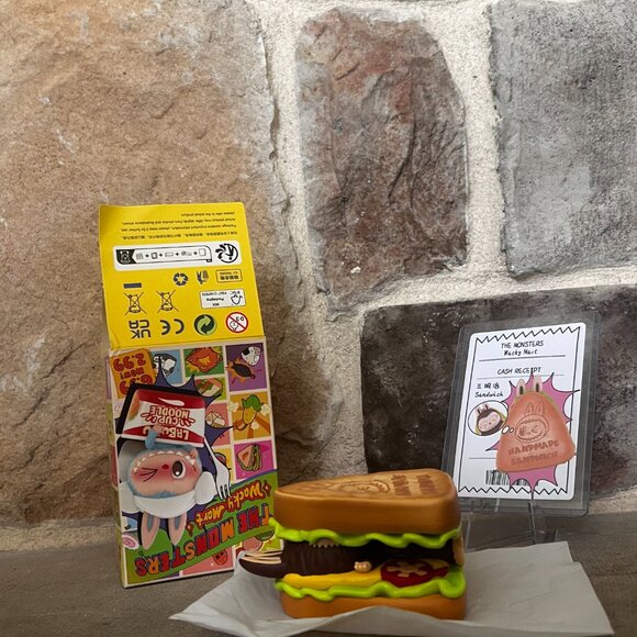 SANDWICH- THE MONSTERS- Wacky Mart Series- POP MART- AUTHENTIC Labubu - Picture 5 of 7